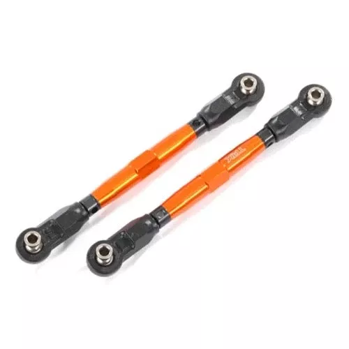Traxxas 8948A Toe Links Front Tubes Orange 7075-T6 Aluminum 88mm 2pc