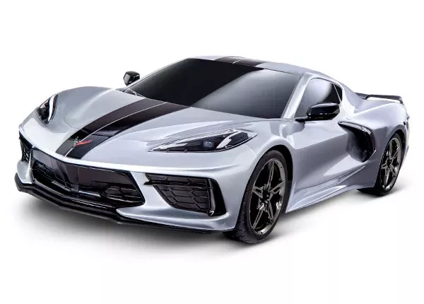 Traxxas 93054-4 4-Tec 3.0 Silver C8 Corvette Stingray 1/10 Scale RTR AWD On Road Car