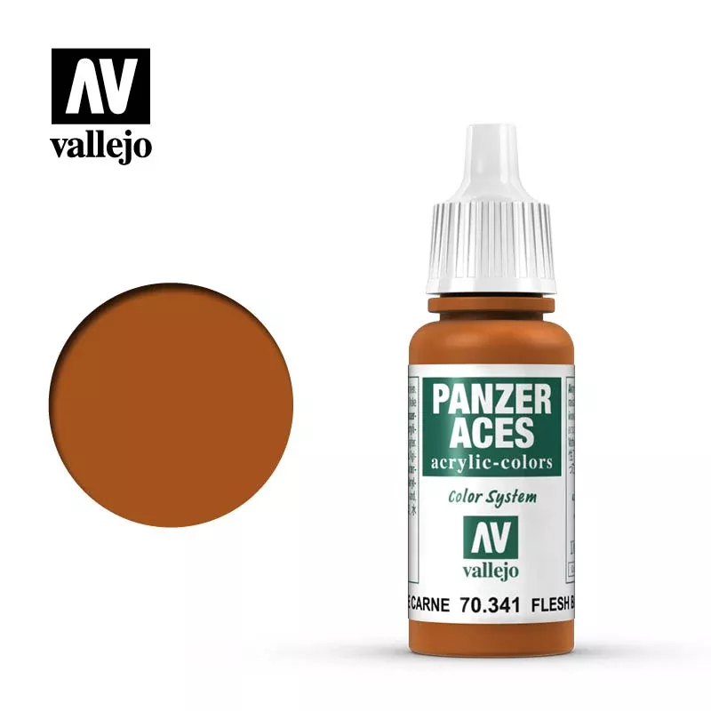 Vallejo Acrylic Paints 70341 Panzer Aces, Flesh Base (17ml)