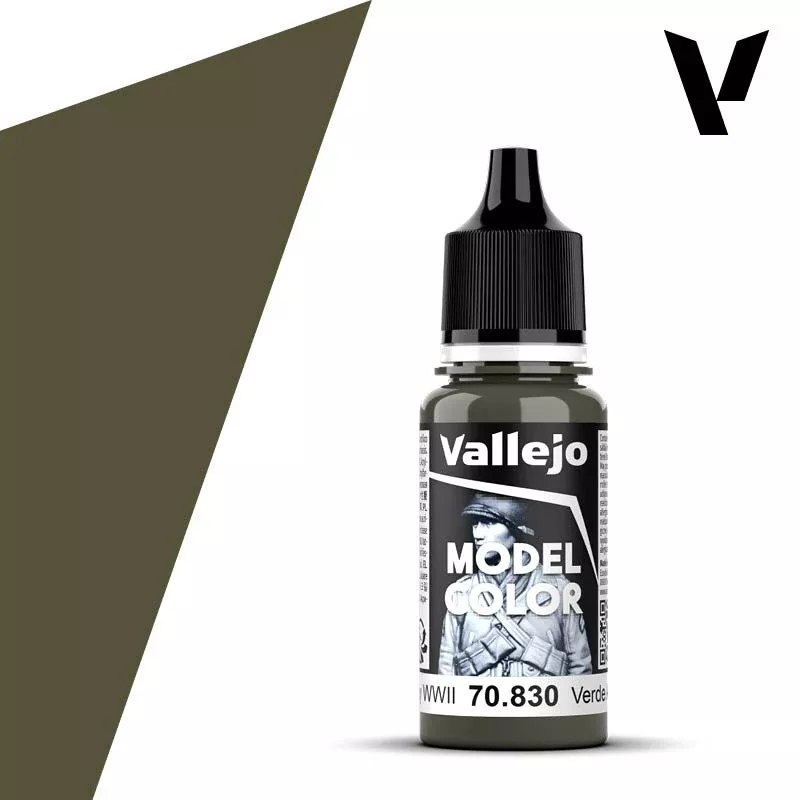 Vallejo Acrylic Paints 70830 Model Color, Matte German Fieldgrey WWI (17ml)