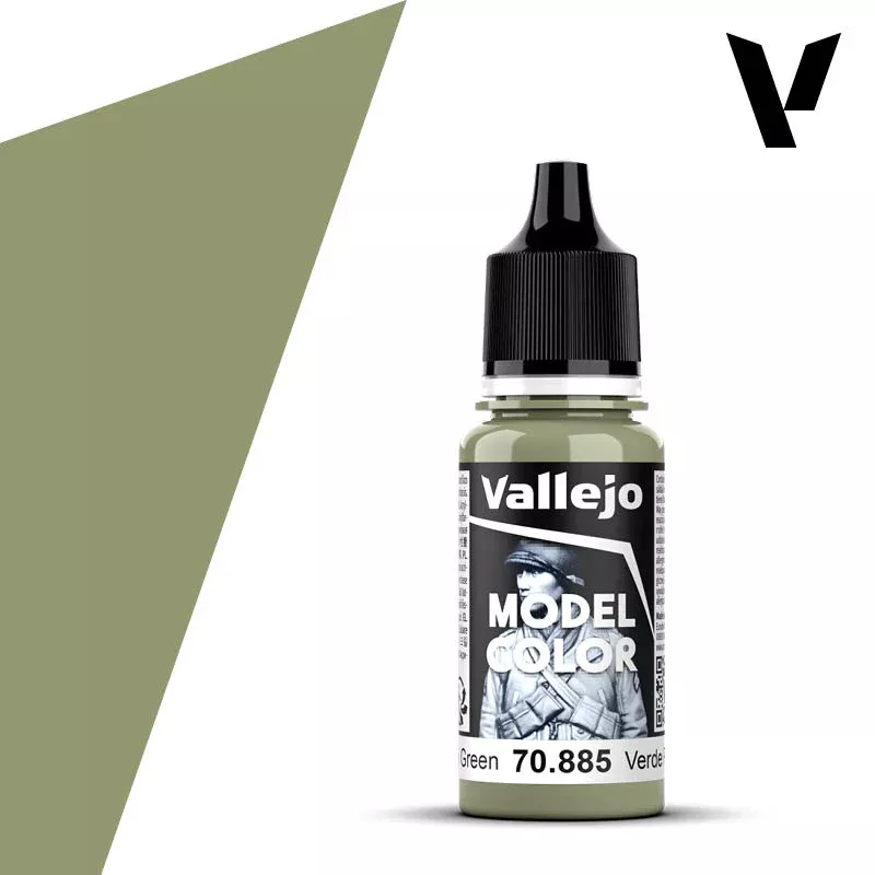 Vallejo Acrylic Paints 70885 Model Color, Matte Pastel Green (17ml)