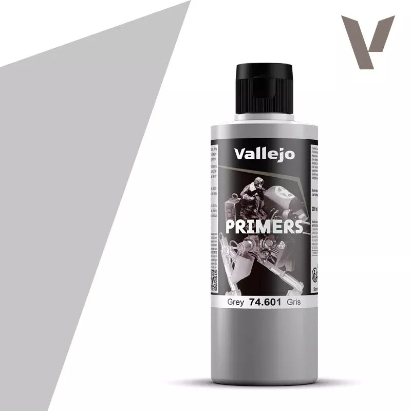 Vallejo Acrylic Paints 74601 Primer Paint, Grey (200ml)
