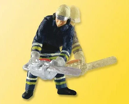 Viessmann 1541 HO Scale Animated Fireman w/Chain Saw — 14-16 Volt AC or DC