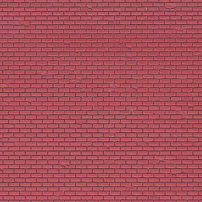 Vollmer 47349 N Scale Red Brick Sheet