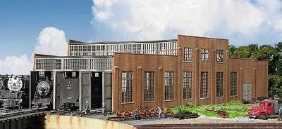 Walthers Cornerstone 933-2900 HO Scale 3-Stall Modern Roundhouse — Kit