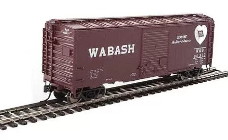 Walthers Mainline 910-2268 HO Scale 40′ ACF Welded Boxcar w/8′ Youngstown Door – Ready to Run — Wabash #90303