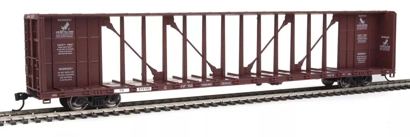 Walthers Mainline 910-4856 HO Scale 72' Centerbeam Flatcar Tomahawk Railway TR 874190
