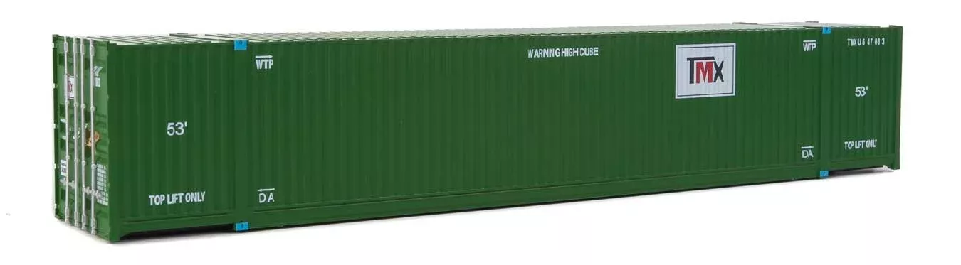 Walthers SceneMaster 949-8539 HO Scale 53' Singamas Corrugated Container Green TMX TMXU