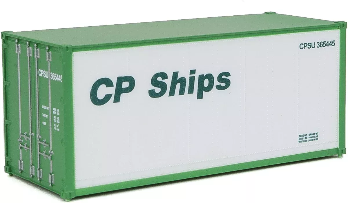 Walthers SceneMaster 949-8654 HO Scale 20′ Smooth Side Container CP Ships CPSU