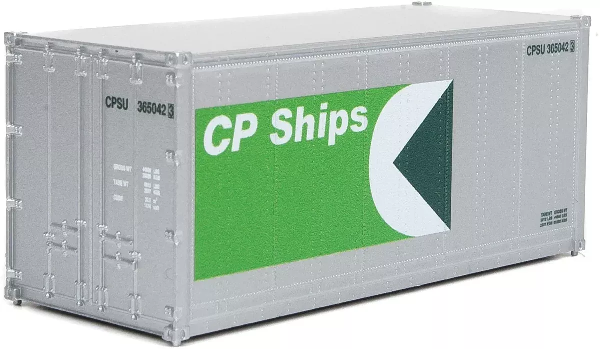 Walthers SceneMaster 949-8662 HO Scale 20′ Smooth Side Container CP Ships CPSU