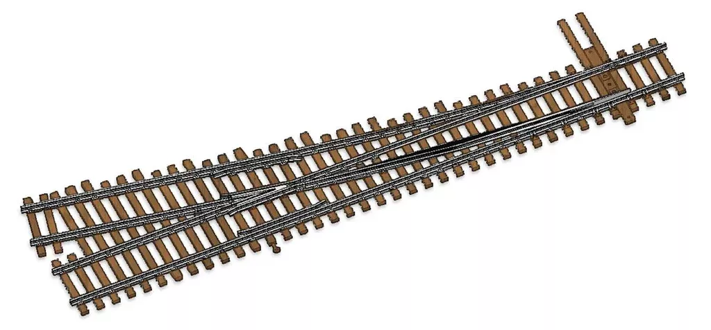 Walthers Track HO 948-10016 Code 100 Nickel Silver #5 Turnout, Right Hand