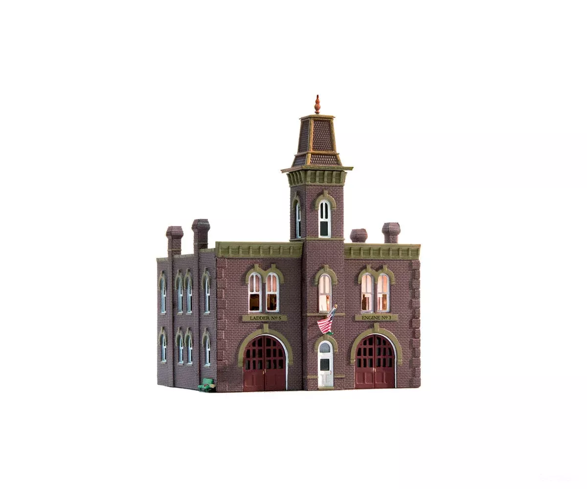 Woodland Scenics 4934 Firehouse (Lit) N Scale