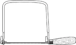 Zona 35-670 Coping Saw — Flat Wire Frame ALL Scale