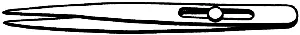 Zona 37-547 Tweezers — Slide Lock – 4-3/4″12.1cm Length ALL Scale