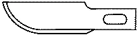 Zona 39-923 Replacement Hobby Blade — #10 Curved Edge ALL Scale
